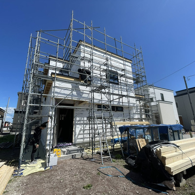 【函館・北斗・七飯の住宅会社】大工工事中の現場へ行ってきました